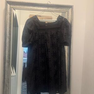English Factory Black Eyelet Dress